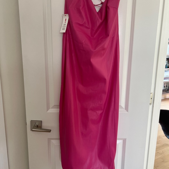 Bardot Hot Pink Strappy Dress - Picture 1 of 9